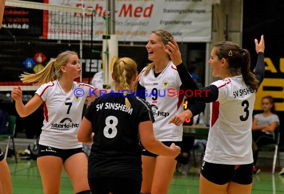 Volleyball Damen 3. Liga Süd SV Sinsheim gegen VC Wiesbaden-2 , 08.10.2016 (© Siegfried)